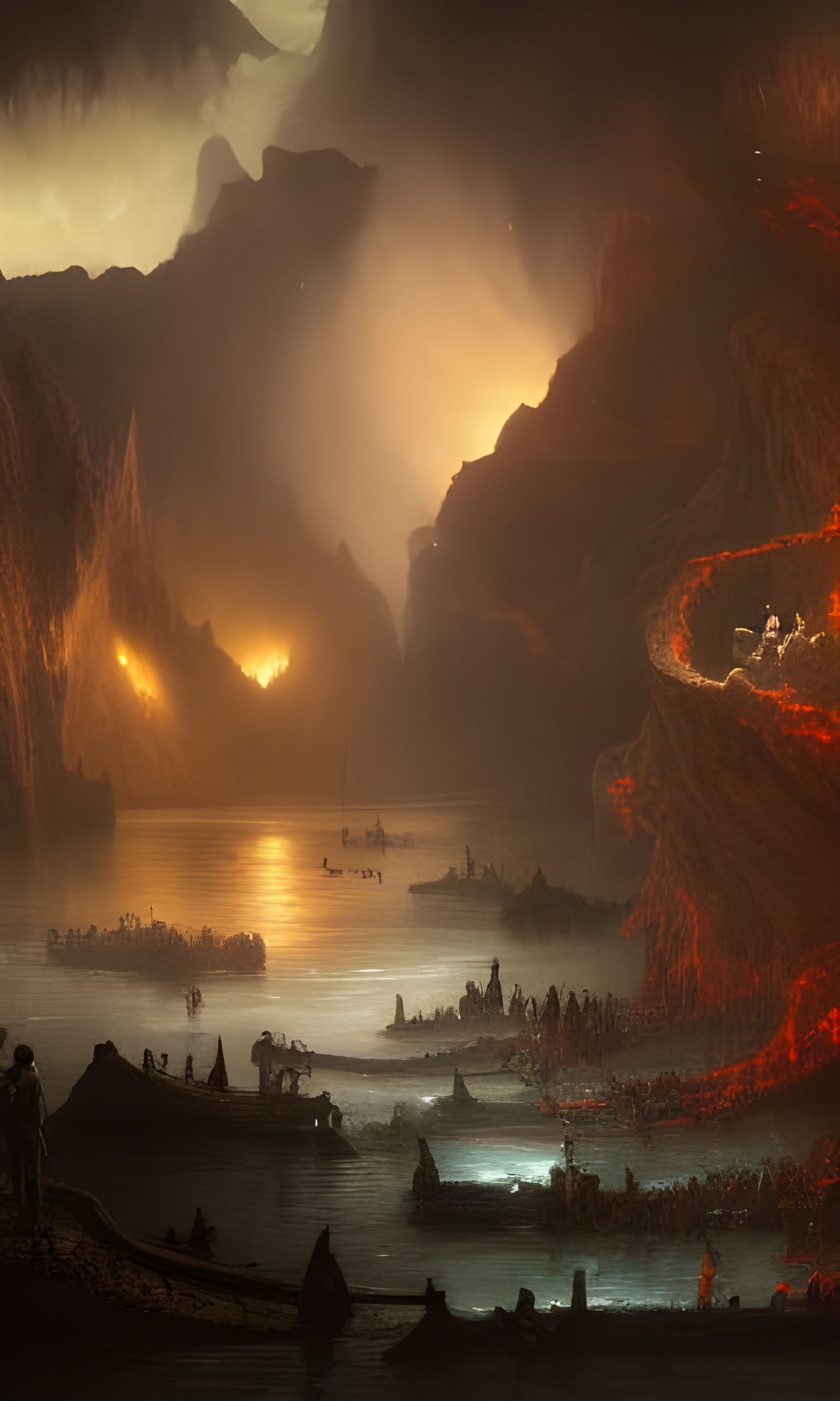 River Styx: Fifth Circle of Hell in Dark Fantasy