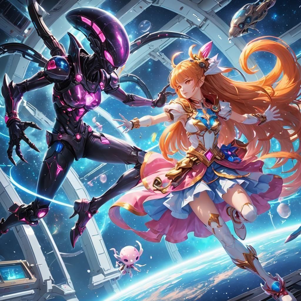 Magical girl vs Alien 2