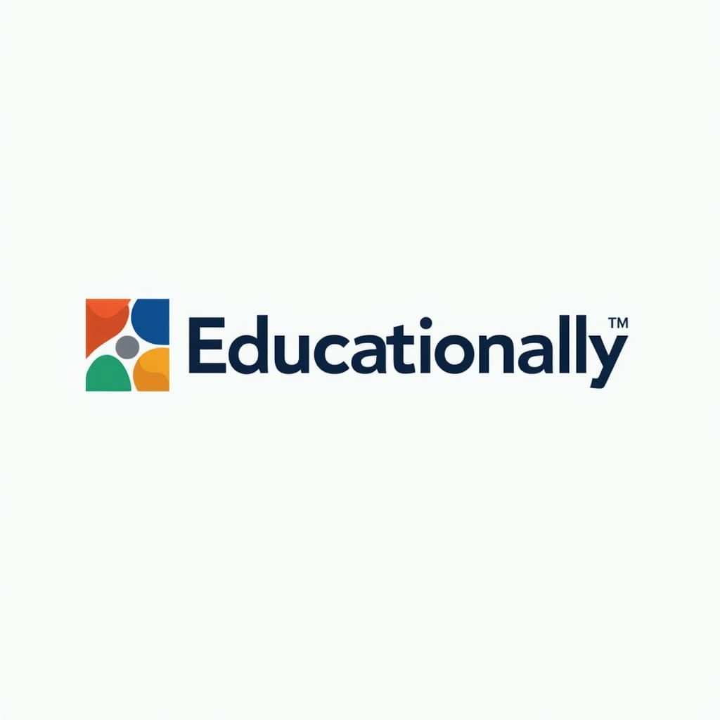Modern Educationally Logo Design with Custom Typography