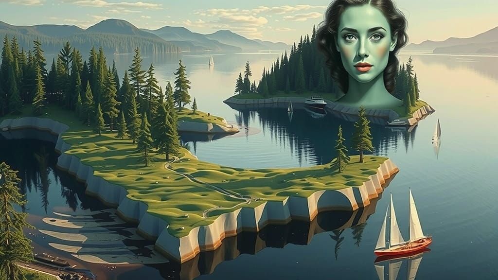 Dreamlike Convergence of Nature and Beauty