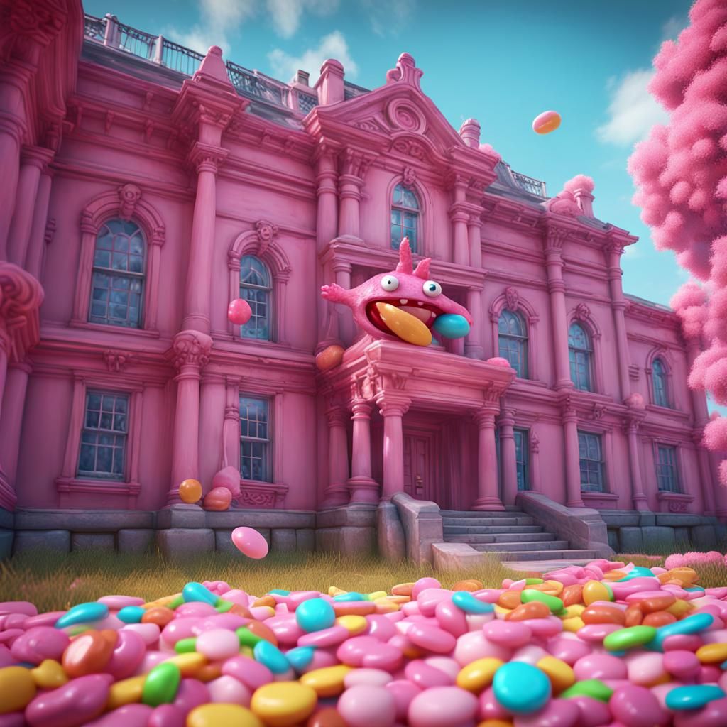Candy Monster Escapes Asylum: 3D Game Cinematic
