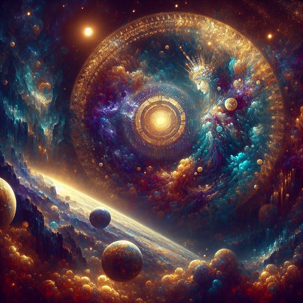 Asteria: Ancient Greek Goddess of Stars in Matte Painting