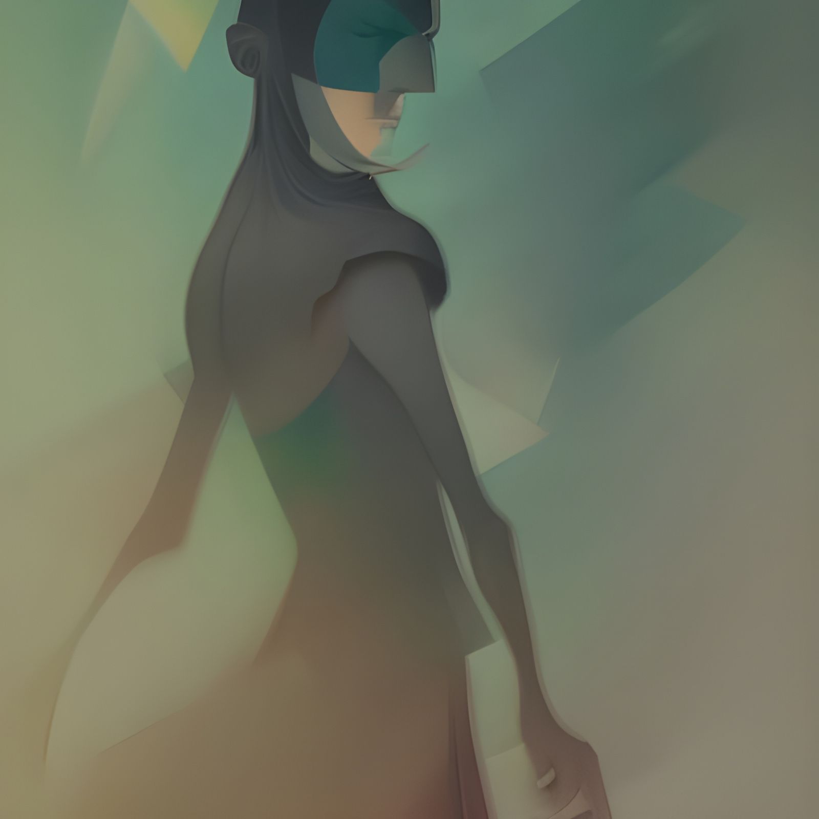 Deco Executioner in Impressionist Charcoal