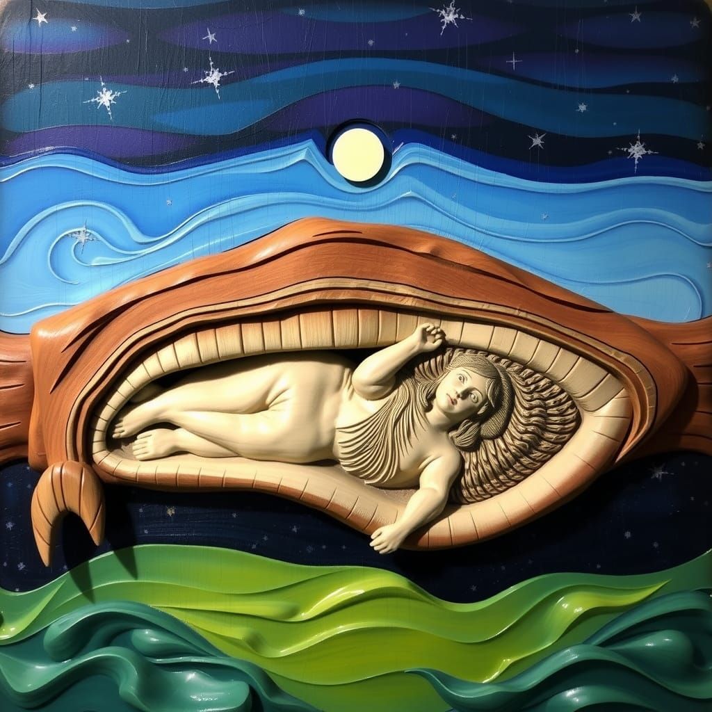 Jonah in the Belly of a Whale, Perhaps???   winner, Not Quit...