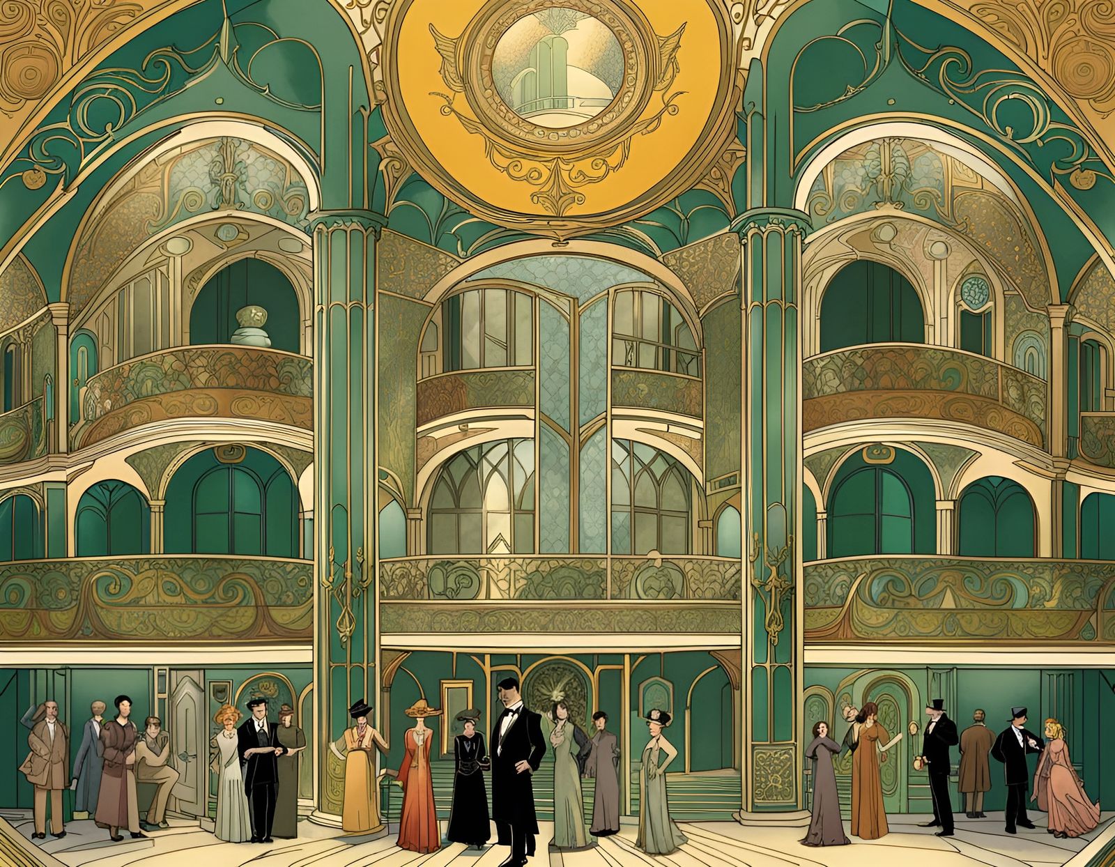 Clue Series as Art Nouveau Graphic Novel