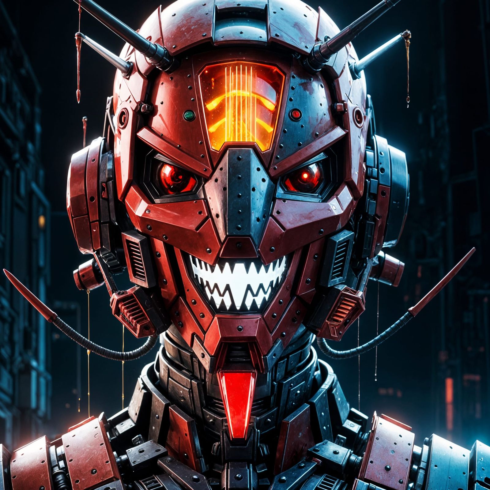 Red Hivepunk Gundam Reveals Mechanical Bats