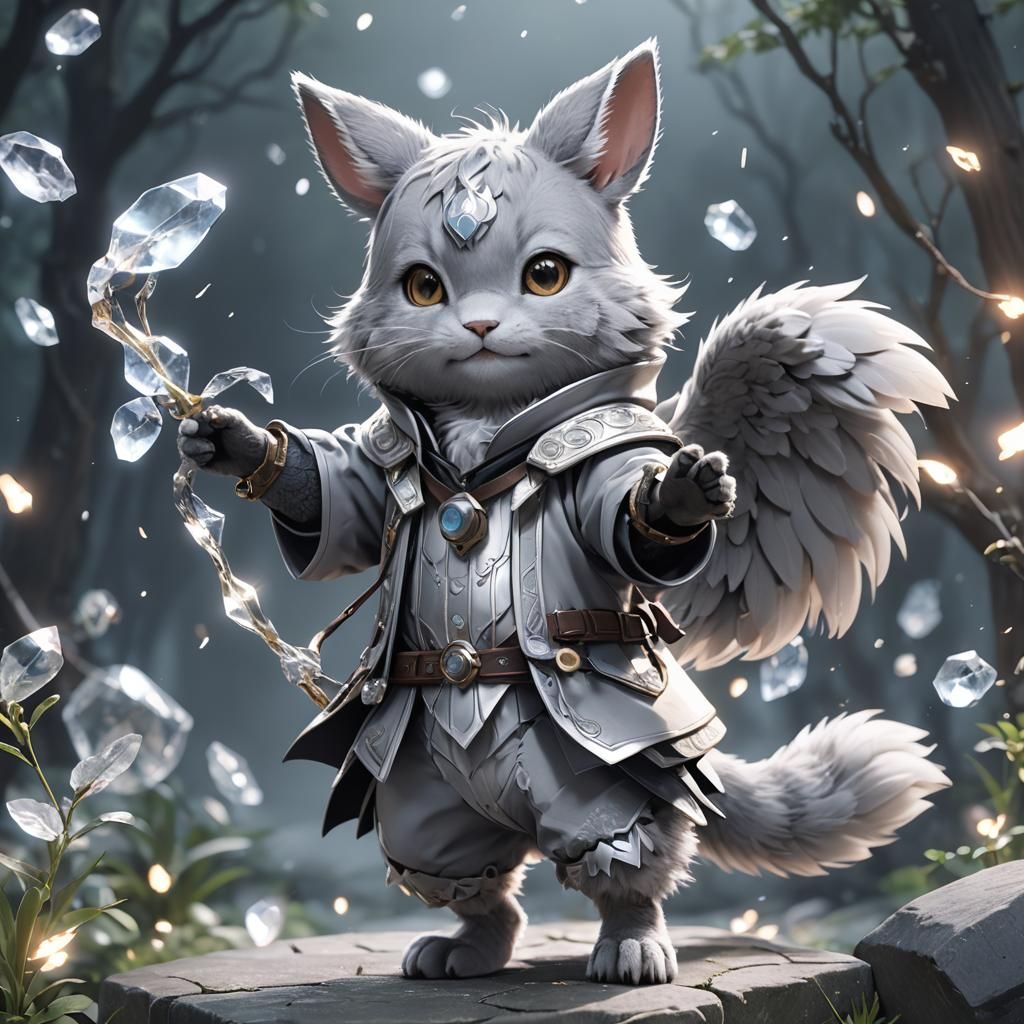Charming Magical Animal in 3D Anime Art