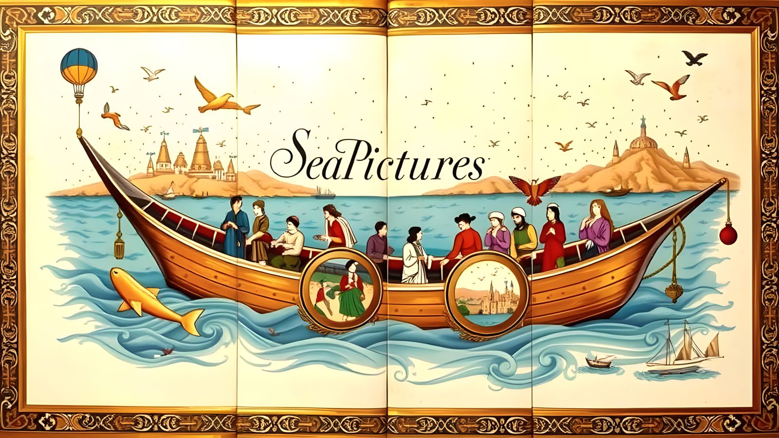 Vintage Map of Wonders in a 19th Century Style