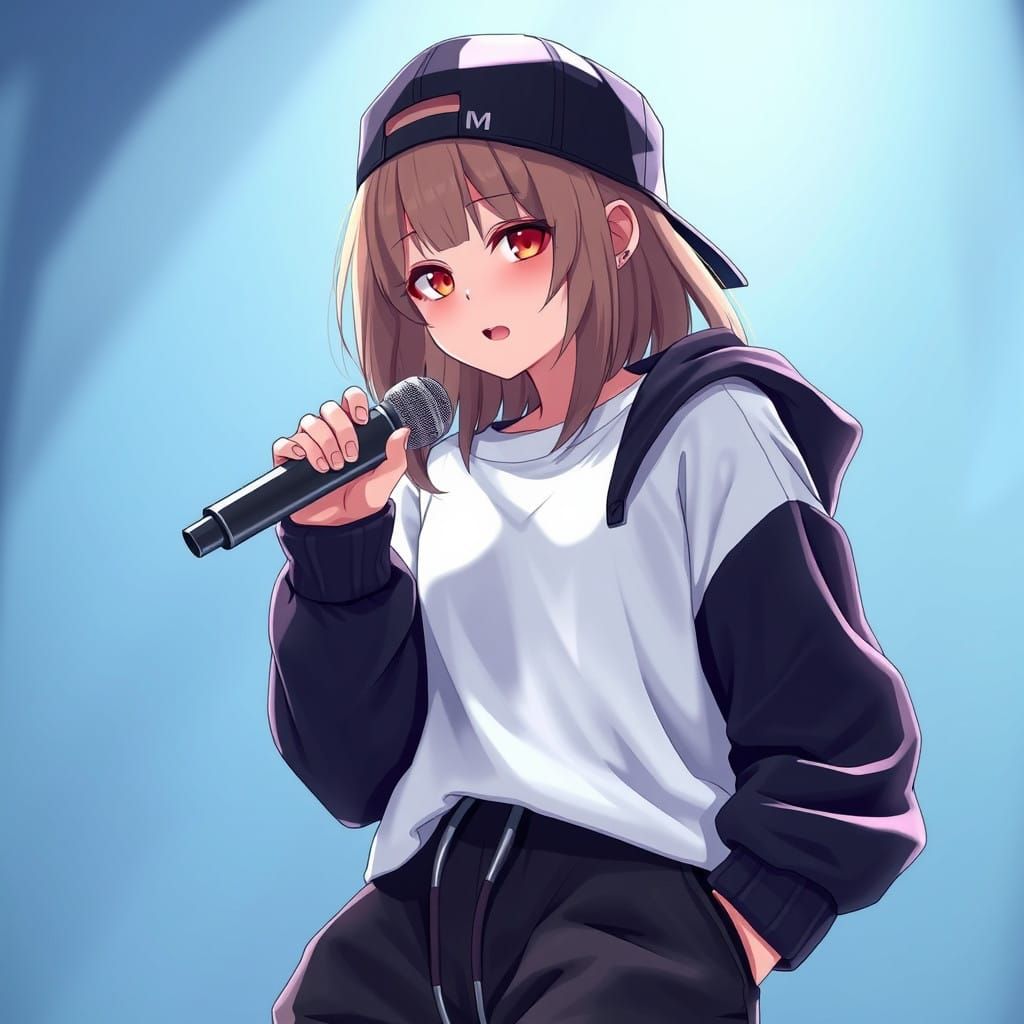3D Anime Girl Rapper in Concert