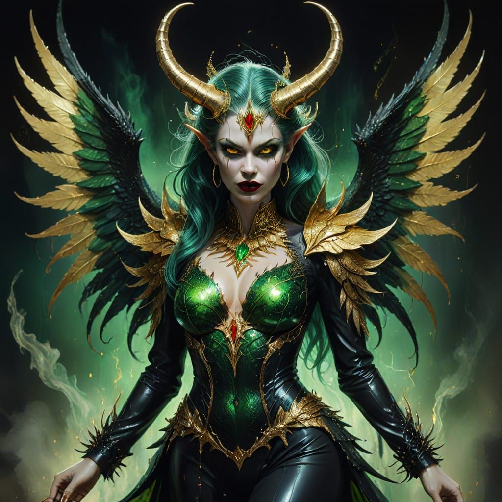 Surreal Demon Queen Reigns Over Underworld Counsel in Cyberp...