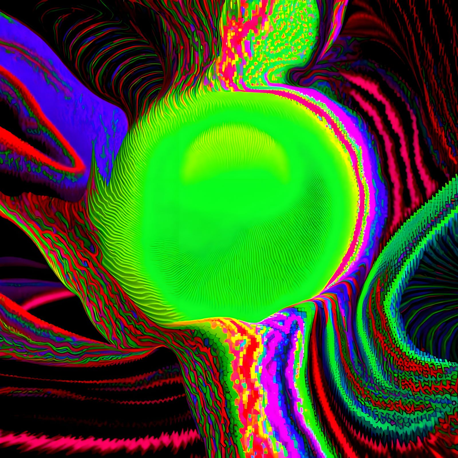 Abstract Algorithmic Art Inspired by Noise Music