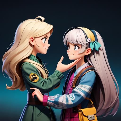 Instant Connection: An AI Generated Image of Love