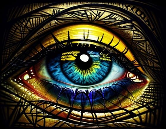 Surreal Intricate Design with Deep Shadows