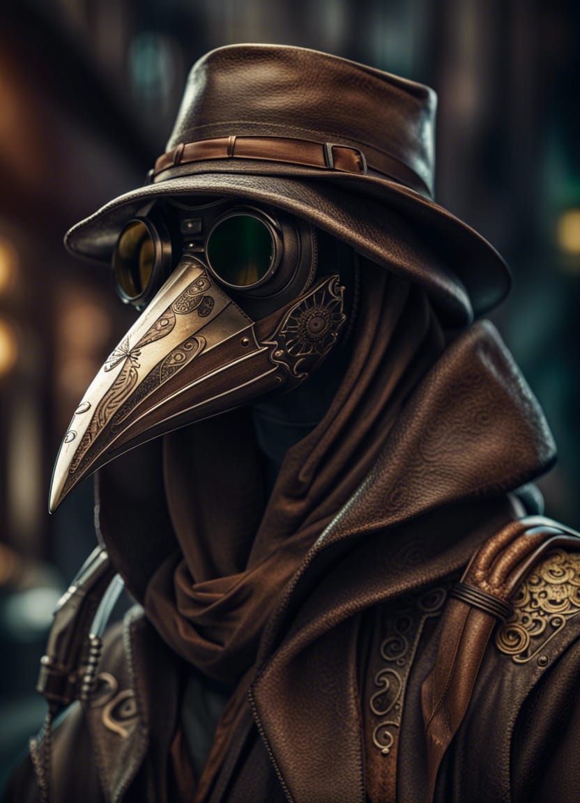 Trendy Urban Plague Doctor Concept Art