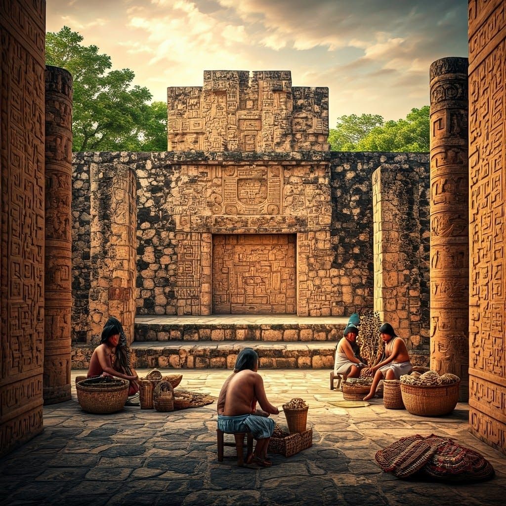 Indigenous People Trading at Tajin Stone Forum