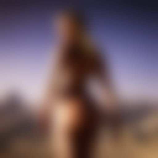 Detailed Matte Painting of Smiling Woman