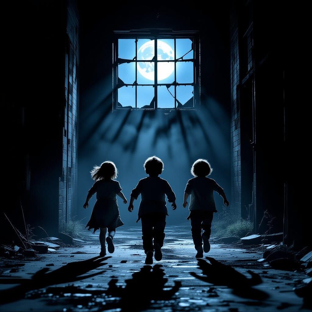 Children Flee Abandoned Warehouse at Midnight