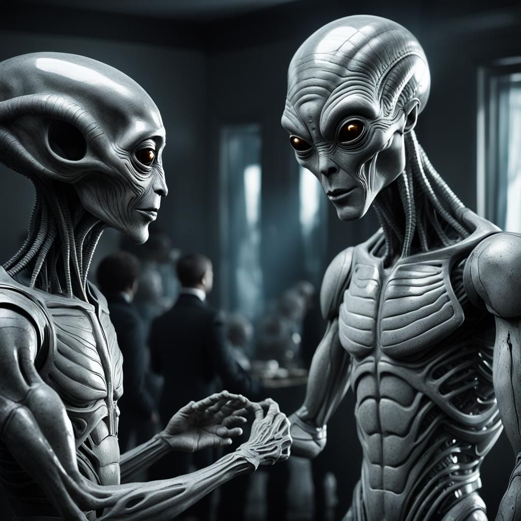 First Contact: Man Meets Alien on Distant Planet