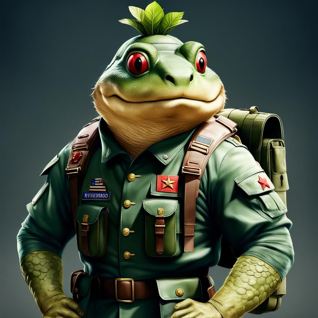 Realistic Nintendo Kappa as Military Troop