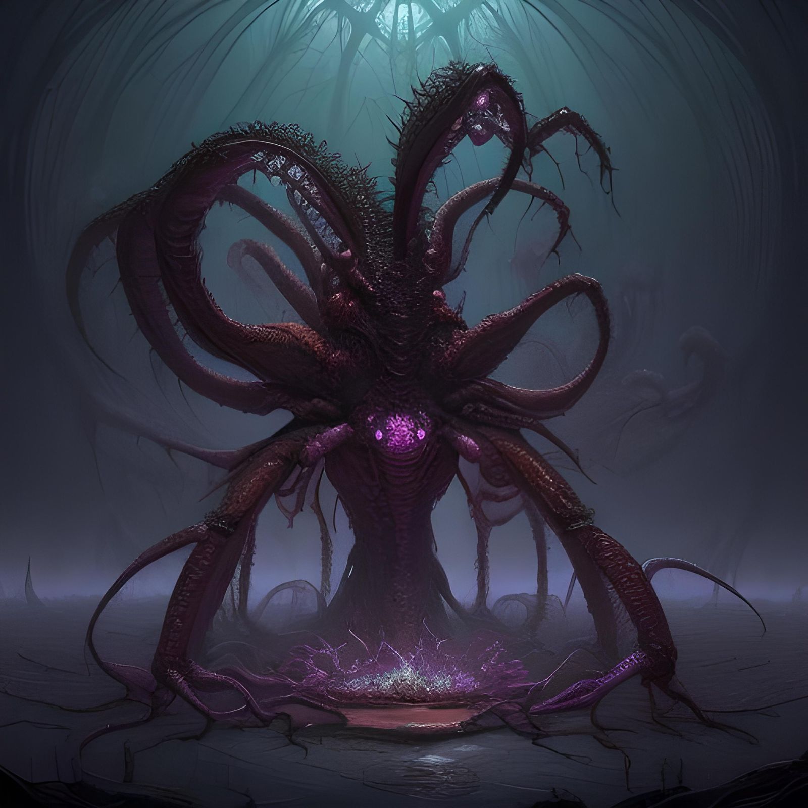 Intricate Alien Ecosystem Inside Pearlescent Terrarium