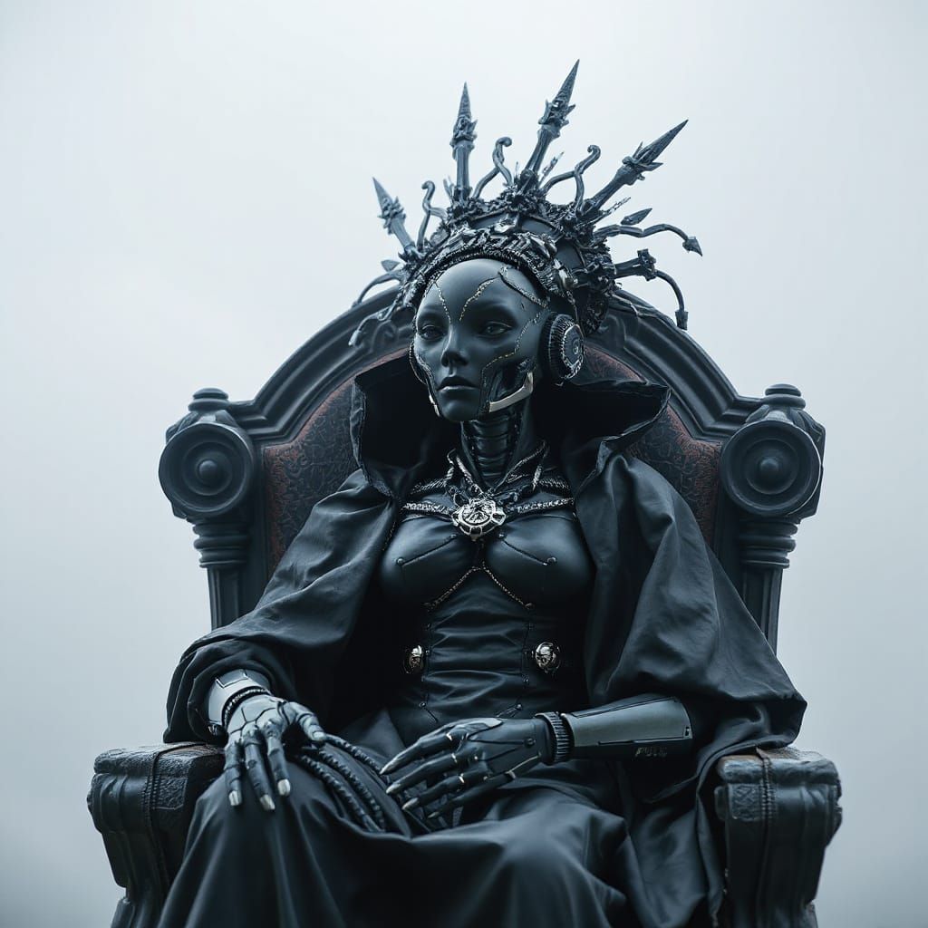 alien cyber automaton robotic queen