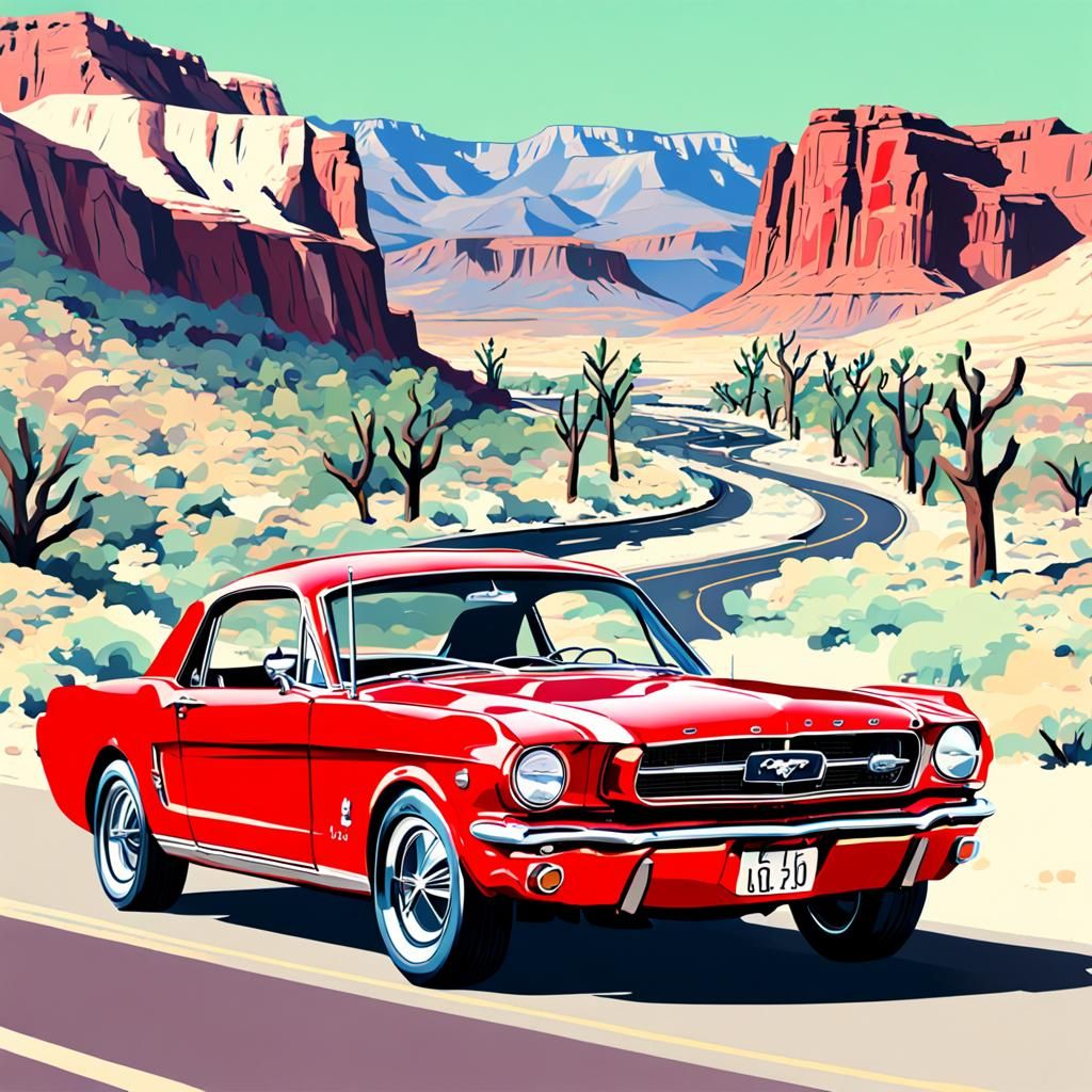 1966 Ford Mustang: Pop Art on Route 66