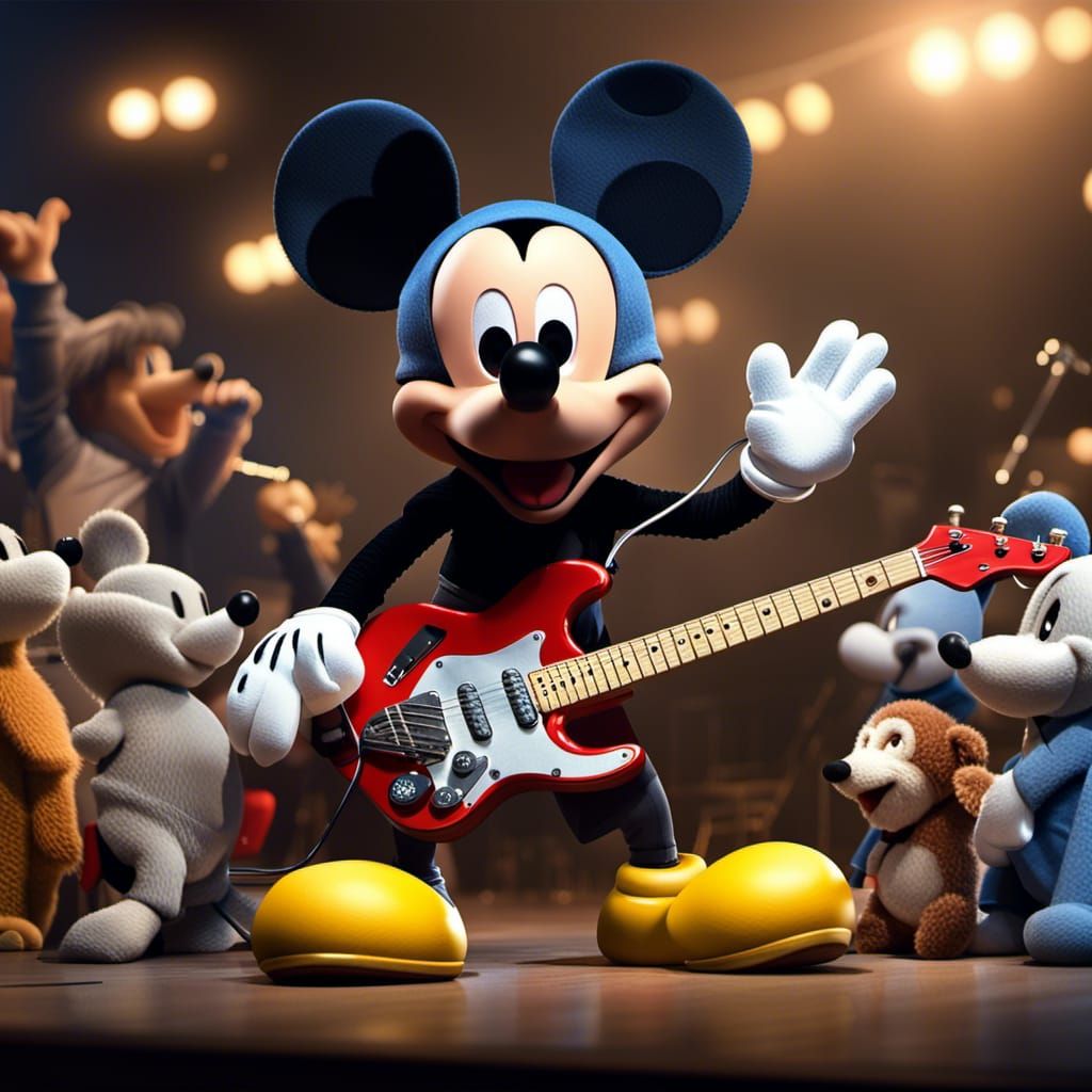 Mickey Mouse Rock Star Disney Pixar Concert