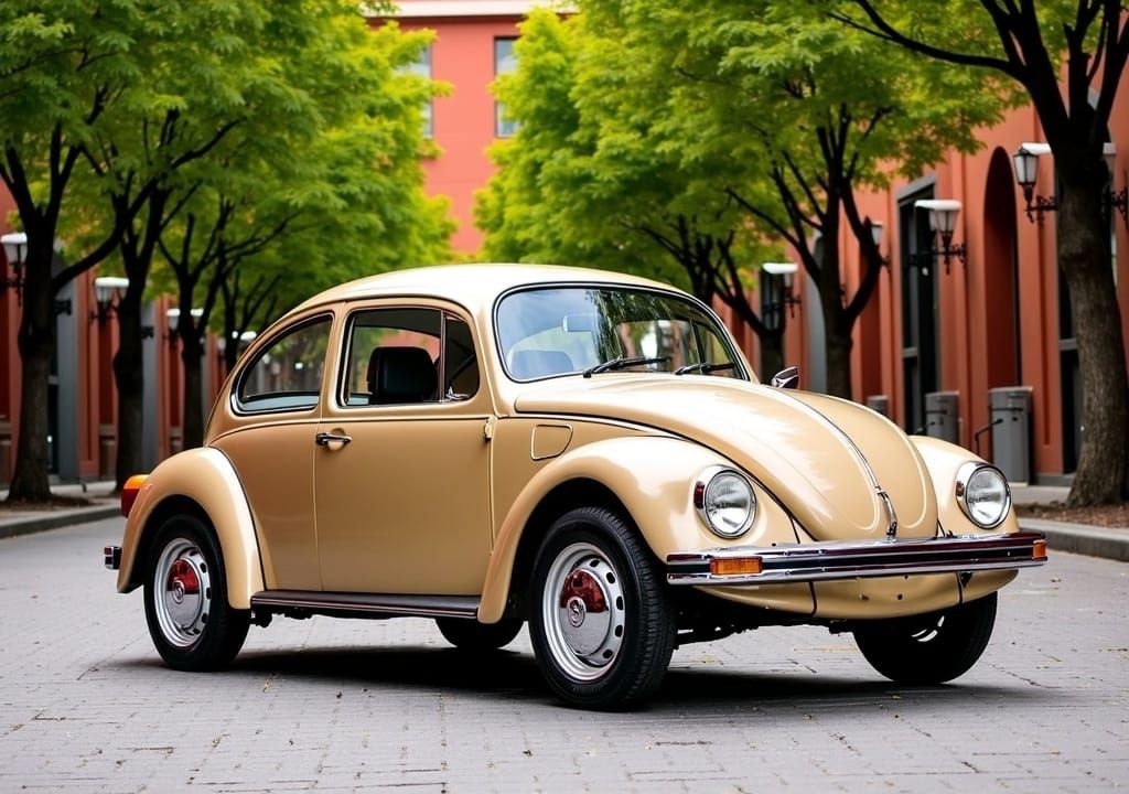 1985 VW Beetle in Historic Mexico City Square