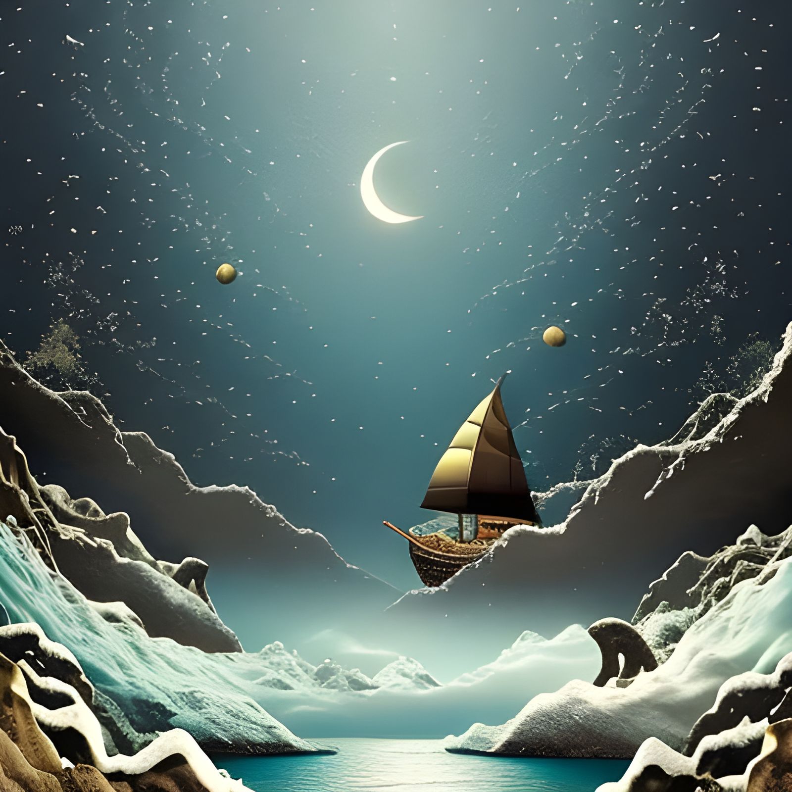 Boat in a Bottle: Fantasy Digital Painting