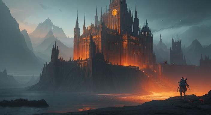 Fantastical Landscape in Detailed Matte Painting