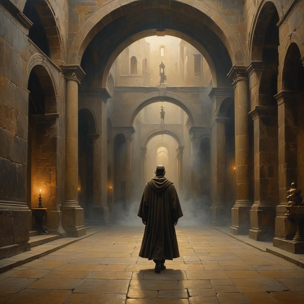 Equilibrium in Fog: Renaissance-Inspired Academic Art