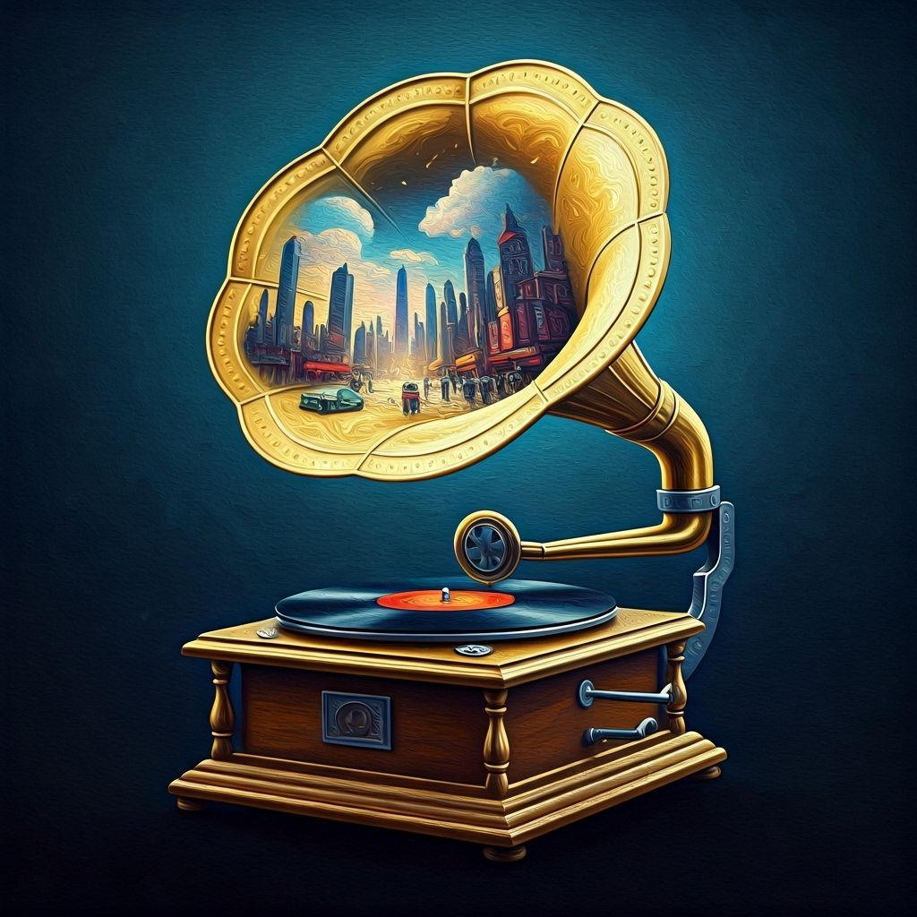 Surreal 1930s Cityscape Blooms from Golden Gramophone