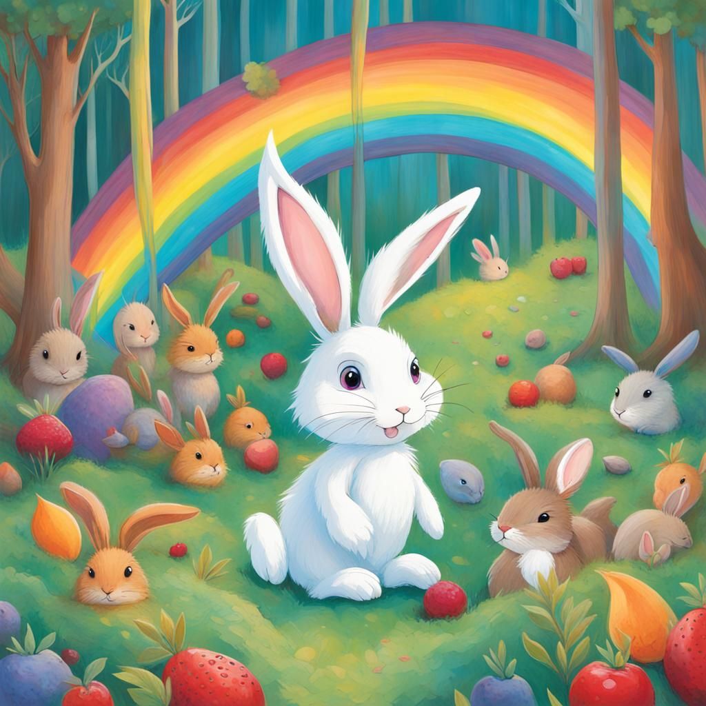 Magical Woodland Quest: Abstract Art with Talking Animals