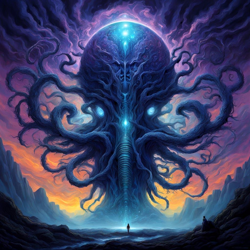 Majestic Leviathan Emerges from Celestial Vortex in Cosmic H...