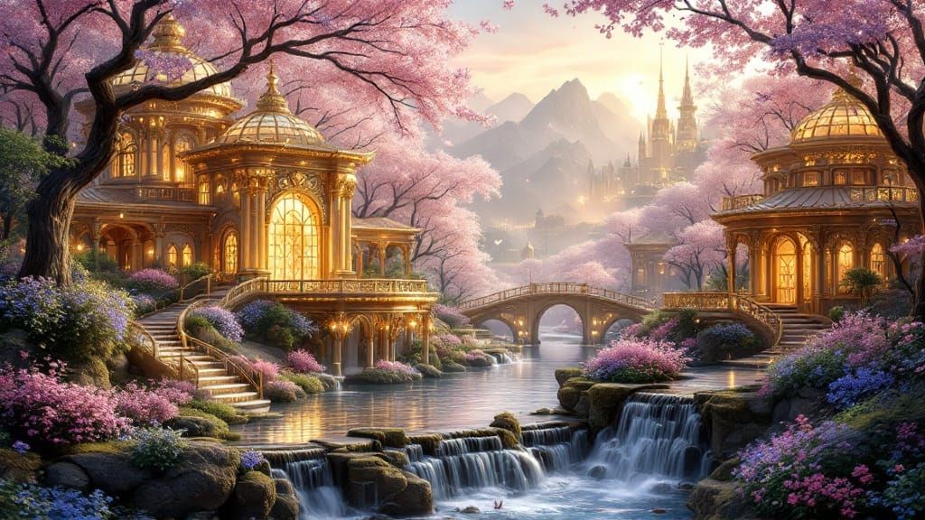 Elegant Golden Buildings