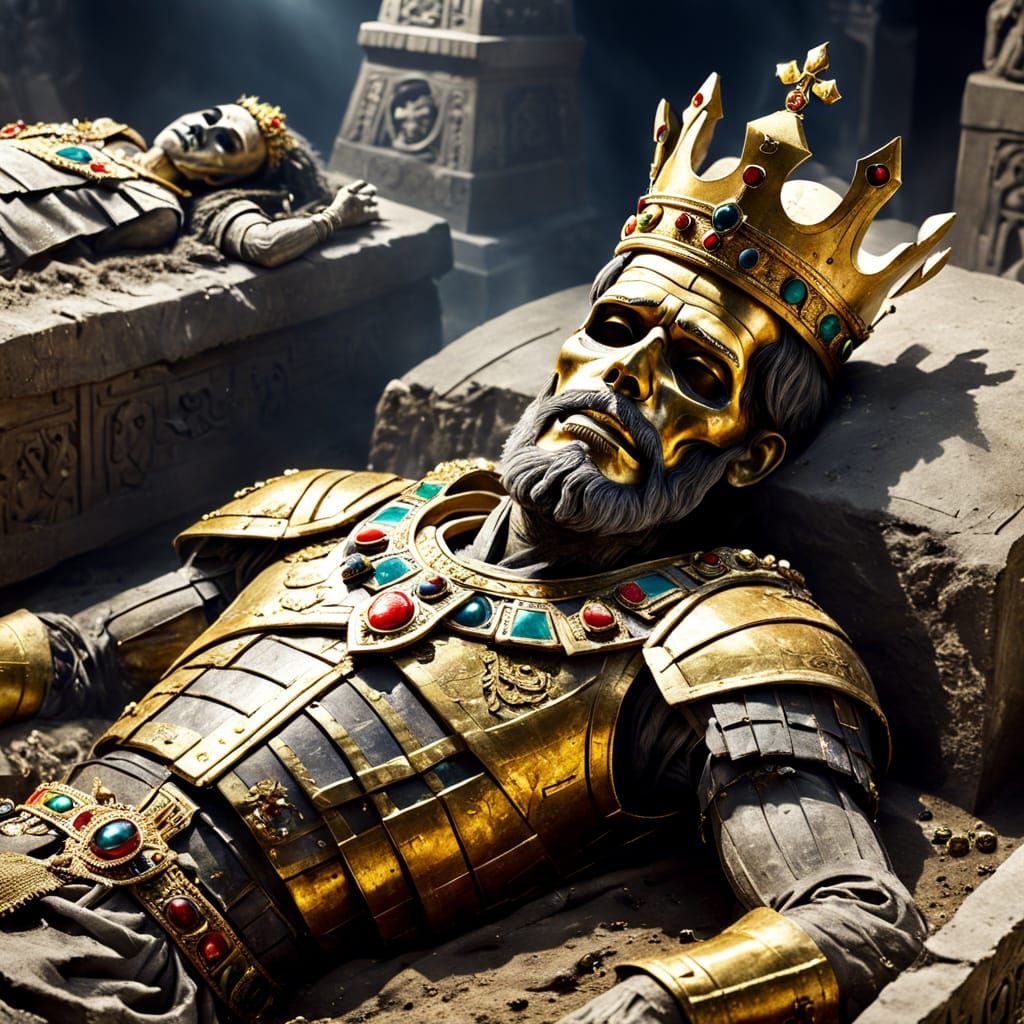 Ancient Golden Monarchs in Eternal Slumber