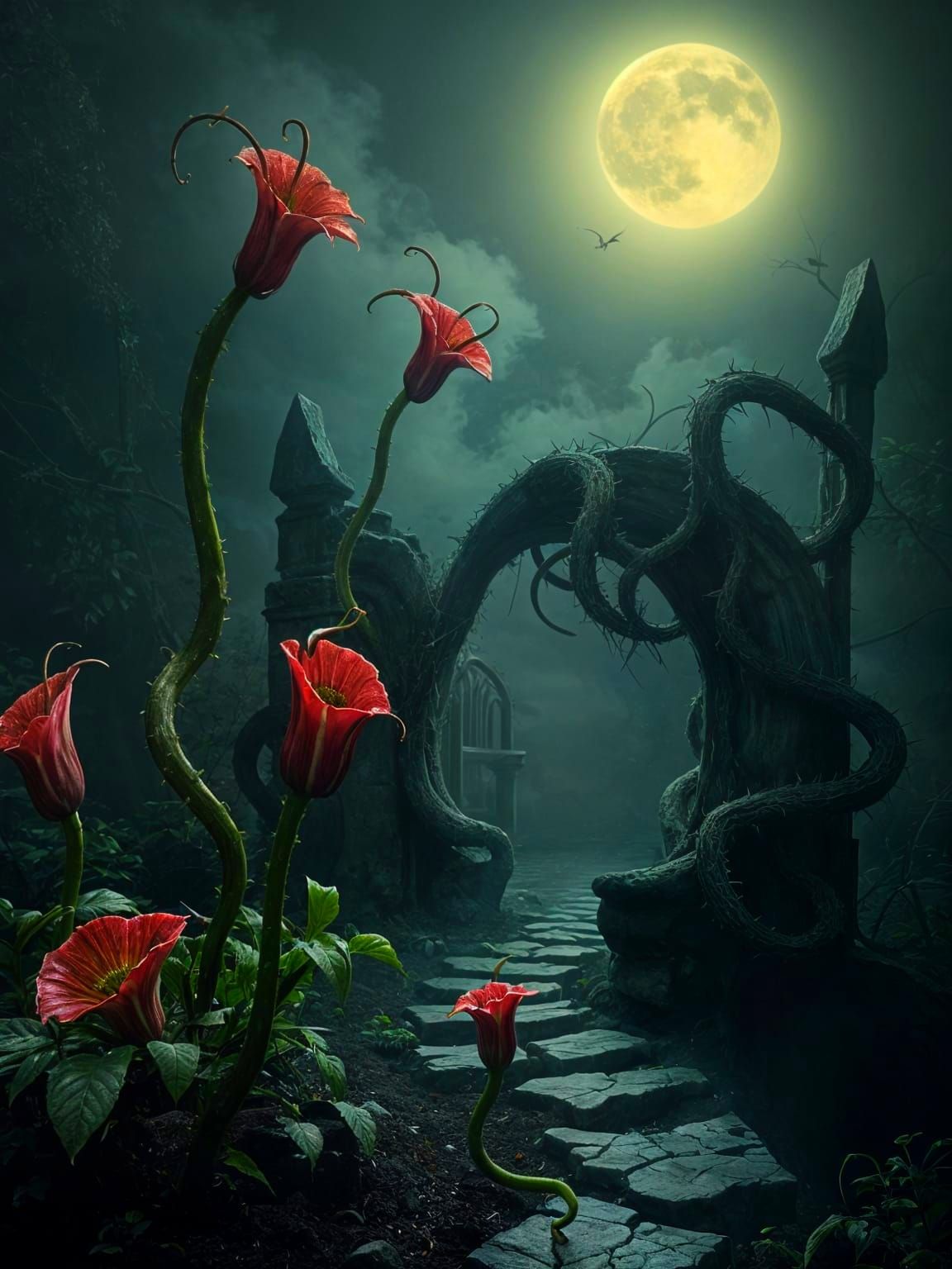 Eerie Garden of Towering Venus Flytraps