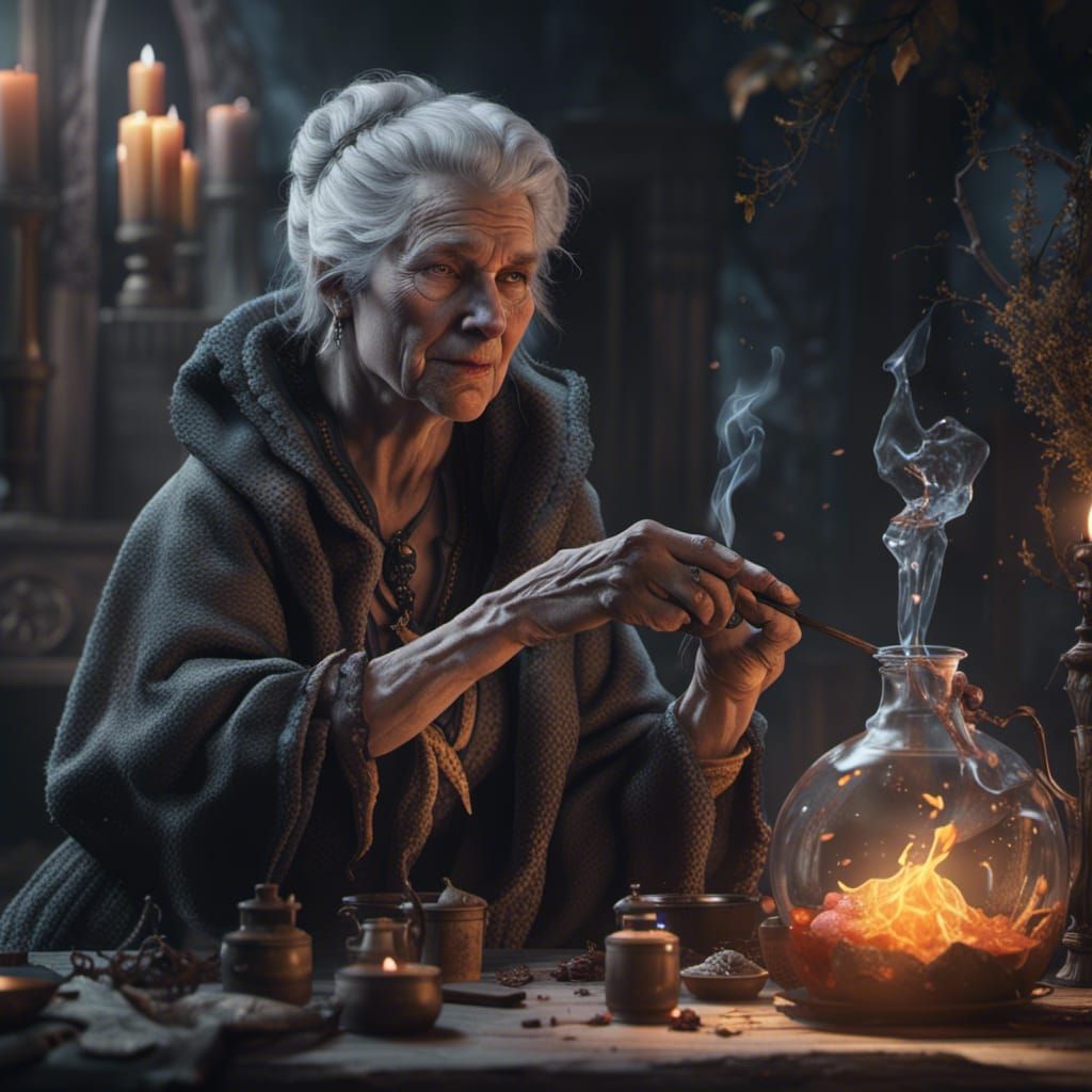 Detailed Witch Potion Art in Unreal Engine 5