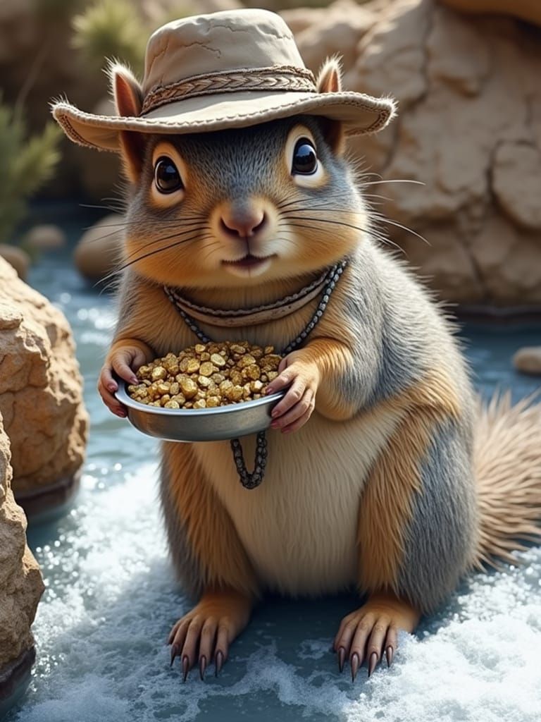 Gold Mining Squirrel
