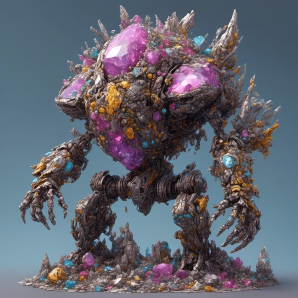 Stone and Crystal Golem