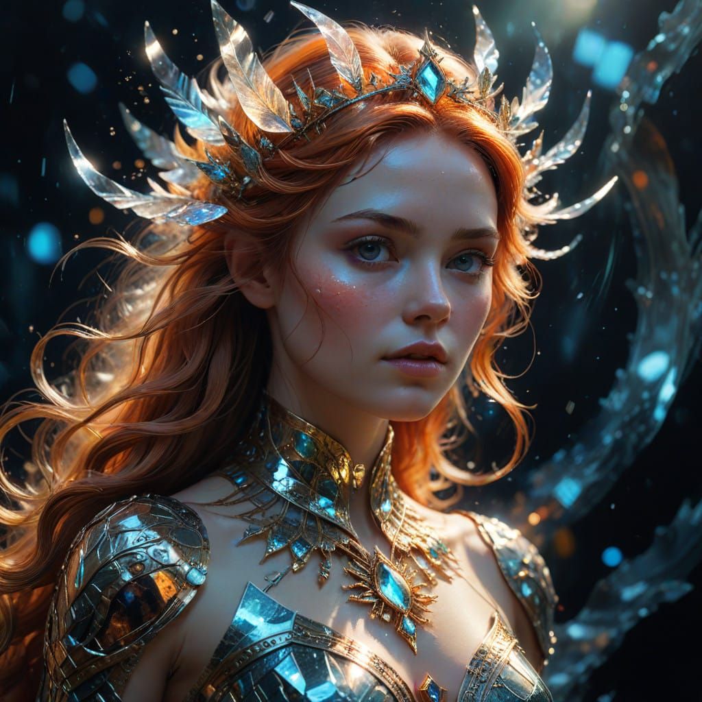 Regal Sunna Goddess Radiates Ethereal Glory