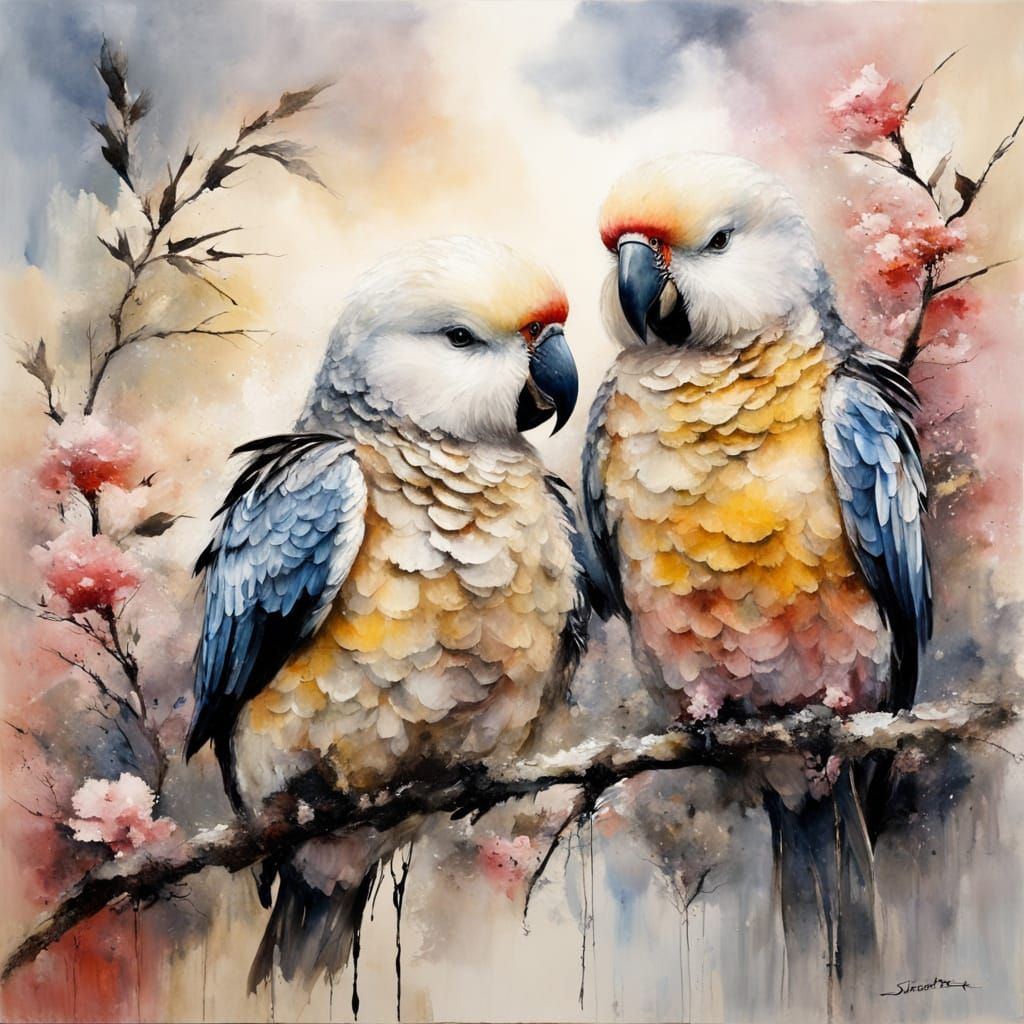 Expressionist Painting of Echoes and Silences