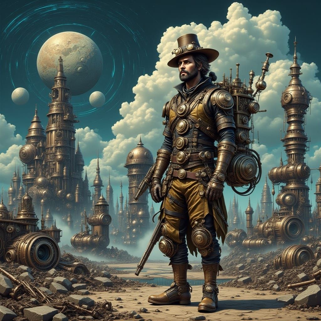Steampunk Scavenger on Alien World