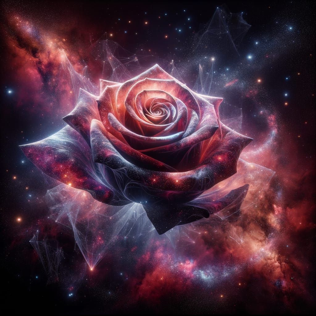 Cosmic Rose in Holographic Splendor