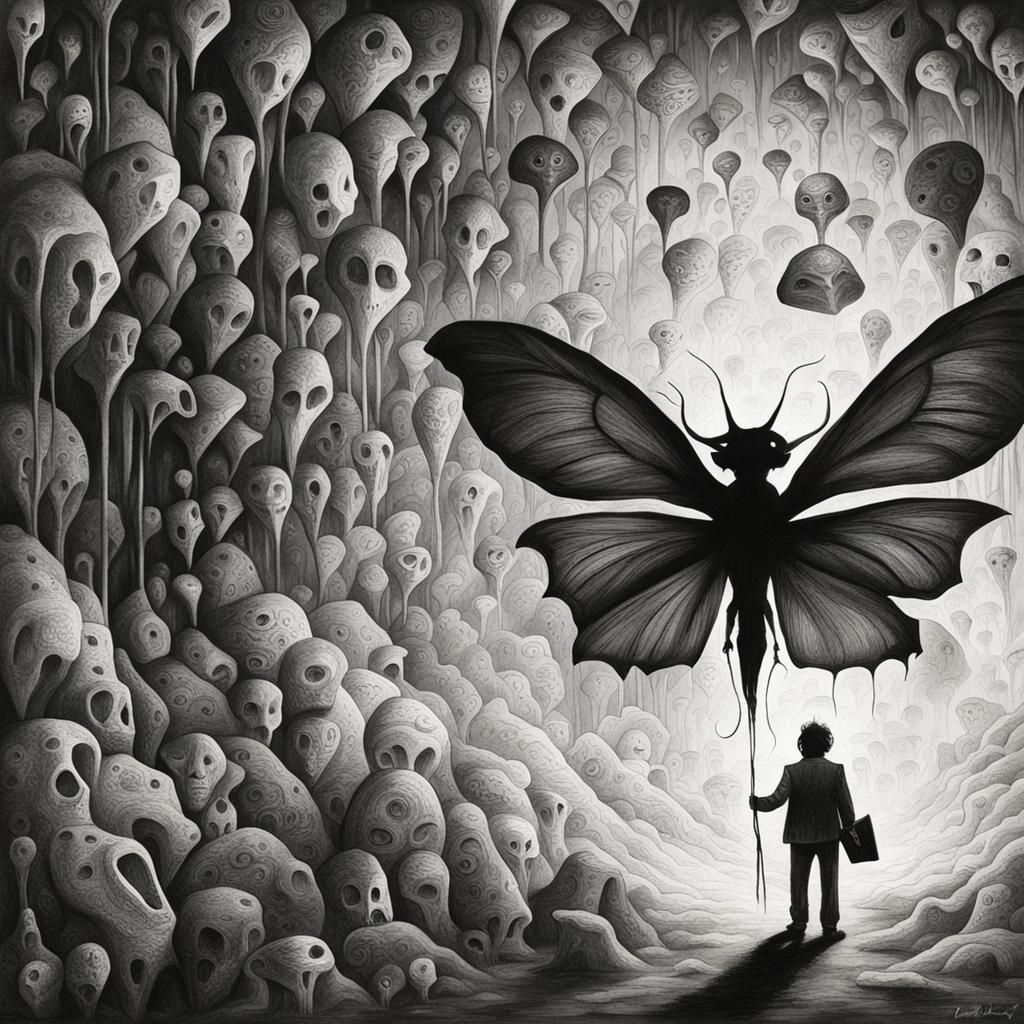 Surreal Mind Cavern Generated by AI