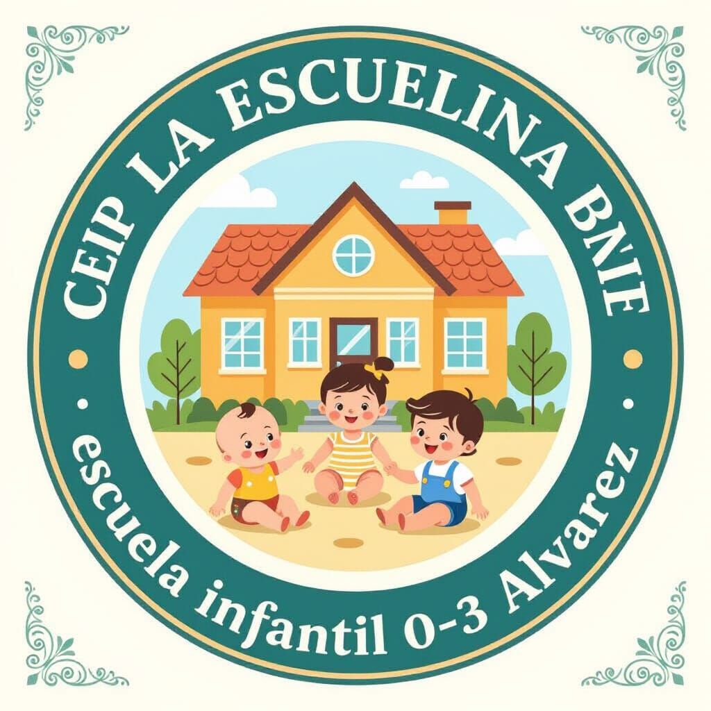 LA ESCUELINA Kindergarten Logo Design