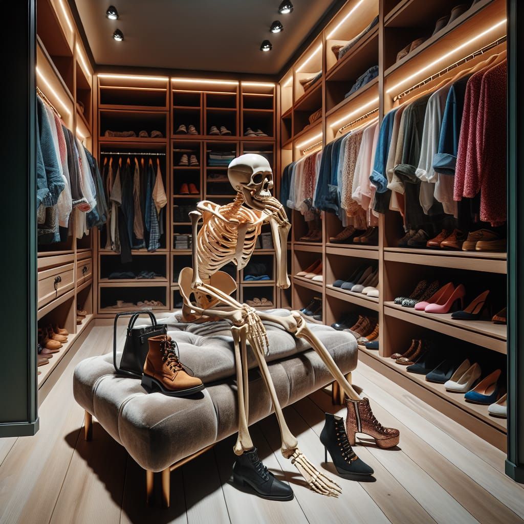THERE'S A SKELETON IN MY CLOSET WITH A SHOE FETISH 4