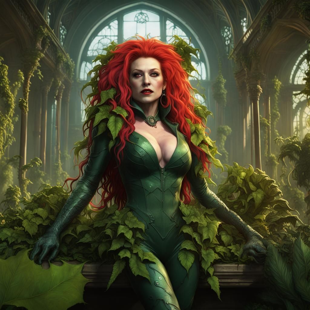 Cyndi Lauper as Poison Ivy: Dark Fantasy Art
