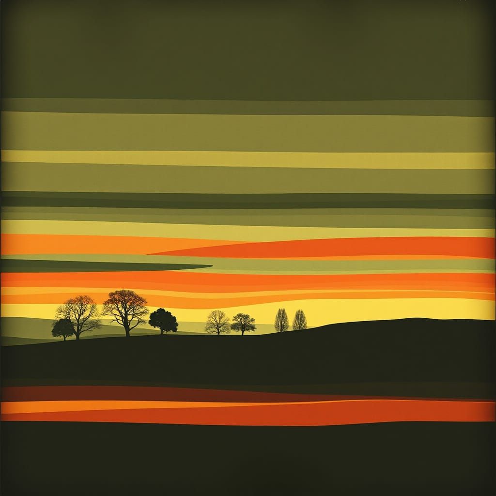 Abstract Bodyscape in 1940s Isotype Style