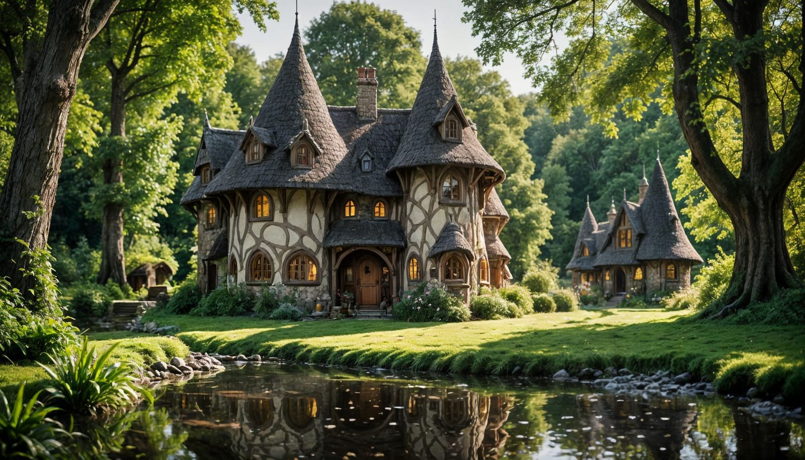 Whimsical Elven Cottage in Forest Glory